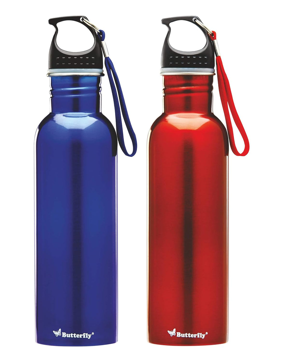 BUTTERFLY ECO+ SS WATER BOTTLE 750 ML-RED  W5021F00000 SET OF 2