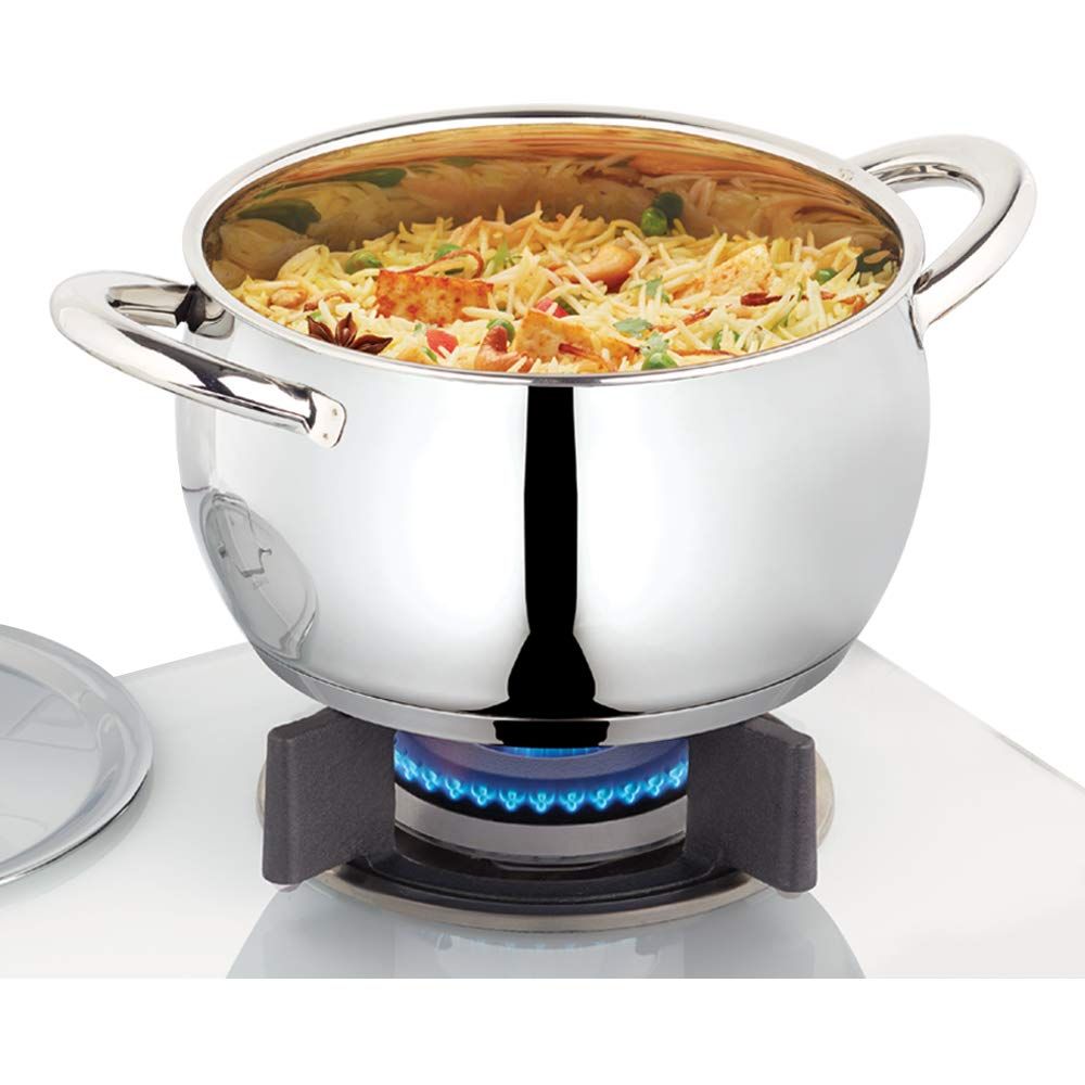 Borosil Cookfresh Stainless Steel Tri - Ply Handi Casserole 4.0L / 20Cm