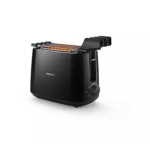 Philips-600 Watts 2-Slice Toaster With Integrated Bun Rack, Black - Hd2583/90