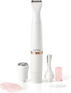 Lifelong Llpcw30 Rechargeable Eyebrow, Underarms And Bikini Trimmer (White) - 1 Hour Runtime