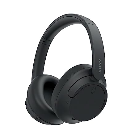 Sony Wh-Ch720N, Wireless Over-Ear Active Noise Cancellation Headphones With Mic, Up To 35 Hours Playtime, Multi-Point Connection, App Support, Aux & Voice Assistant Support For Mobile Phones (Black)