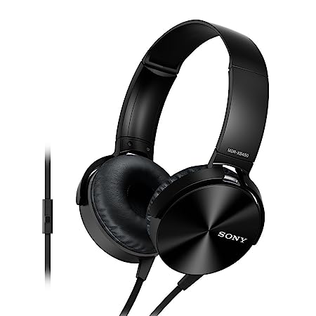 Sony Extra Bass Mdr-Xb450Ap On-Ear Wired Headphones With Mic