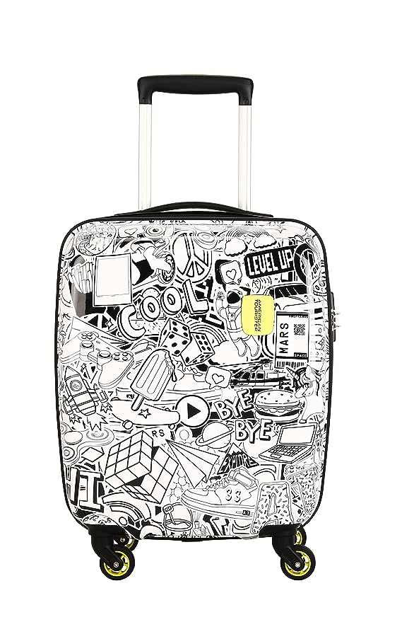 American Tourister?Small Cabin Suitcase (53 Cm) - Amt Swag-On Graffiti White 53Cm Small - White,