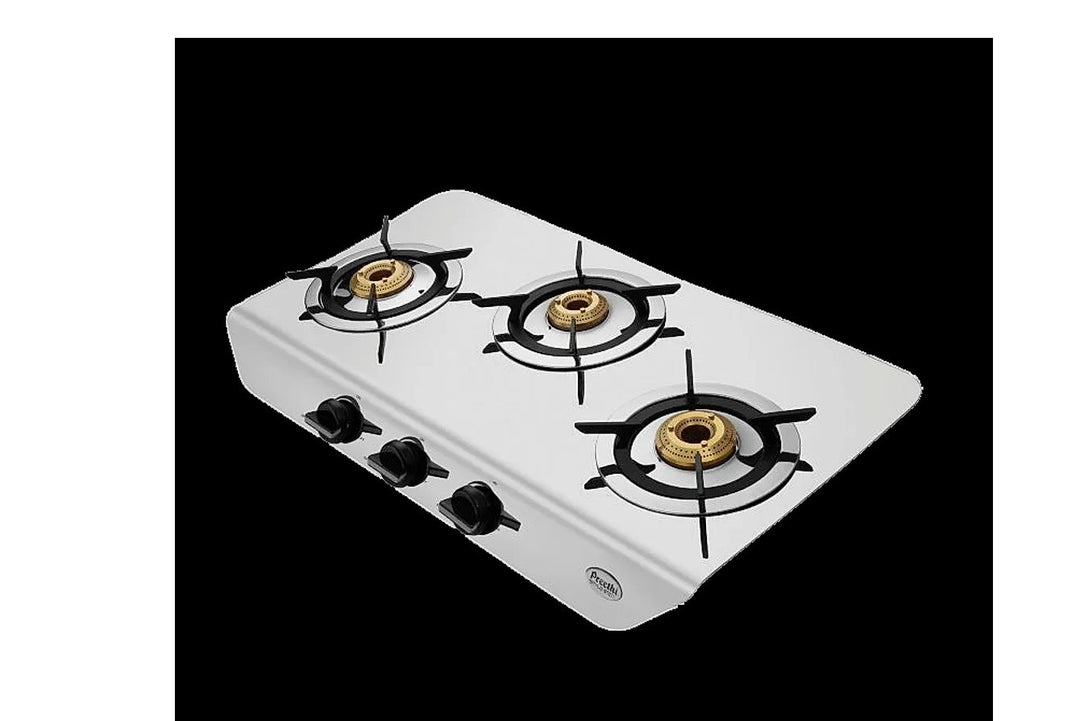 Preethi Stylo Steel Slim 3 Burner