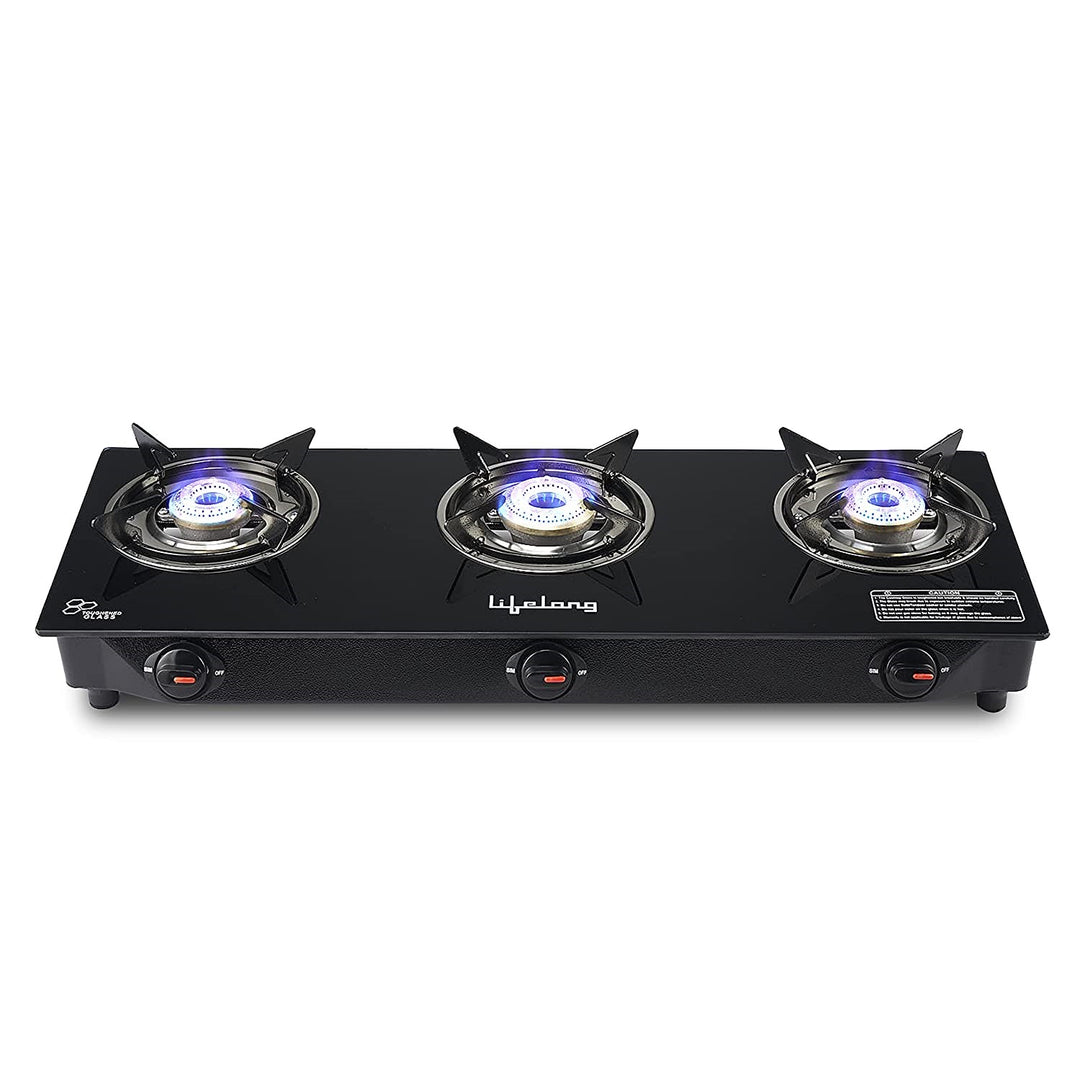 Lifelong Glass Top 3 Burner LLGS930